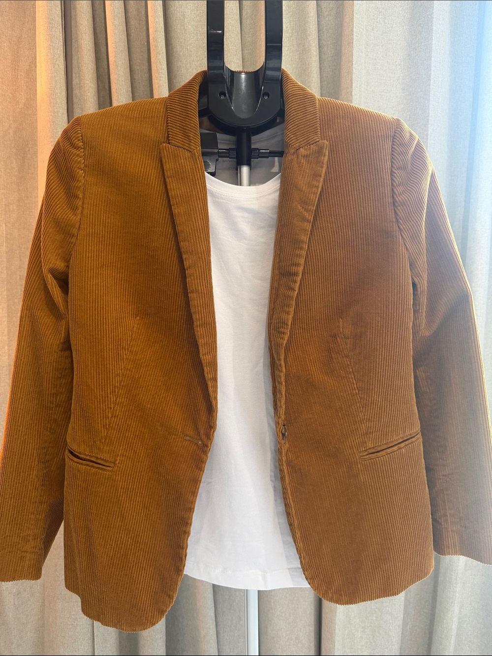J. Crew Corduroy Blazer in Warm Cognac